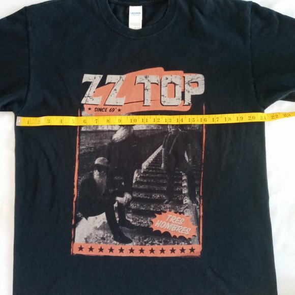 ZZ TOP Tres Hombres 2018 Tour black Tee Size Large - Picture 5 of 8